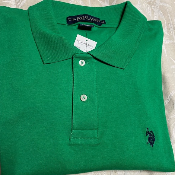 New U.S. Polo Assn Men’s Green Polo Shirt, M - Picture 15 of 15